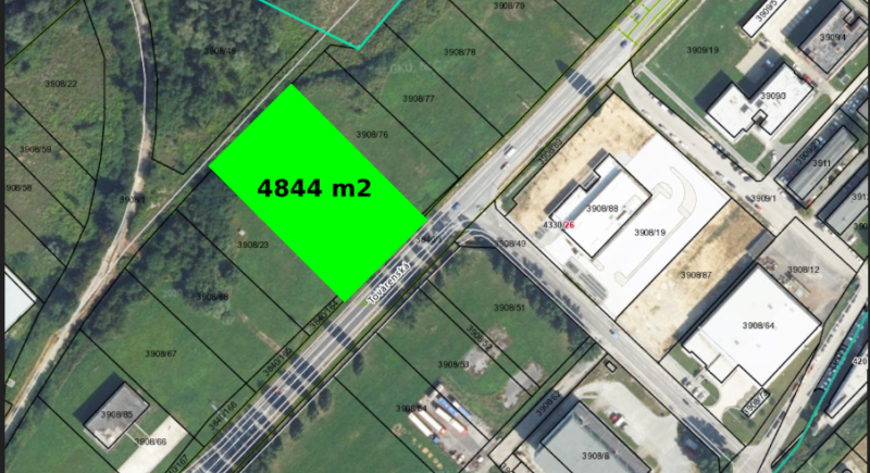 Na predaj pozemok , priemyselnej časť,  Dubnica nad Váhom , 4844 m2