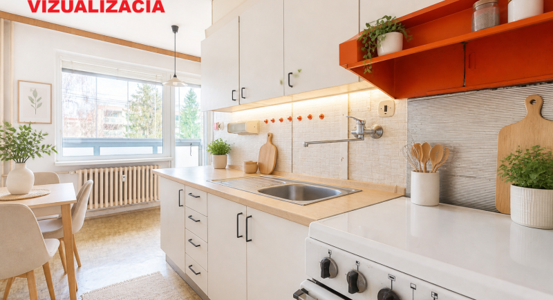 Na predaj priestranný 2-izbový byt 62 m² s balkónom a loggiou, Dubnica nad Váhom, Centrum I