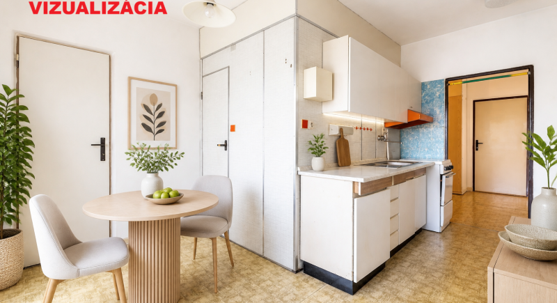 Na predaj priestranný 2-izbový byt 62 m² s 2 balkónmi a investičným potenciálom – Dubnica nad Váhom, Centrum I